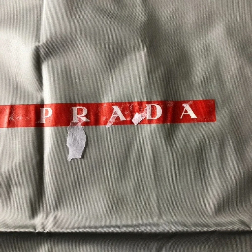 Prada‎ Vinyl Dustbag Handbag & Shoe Protection Authentic Drawstring Bag 19.5x16